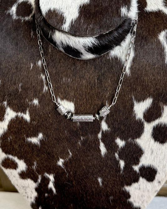 Barrel Stacker Chain Necklace