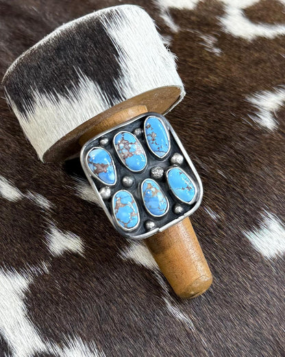 Ella Peter Golden Hills Adjustable Square Ring