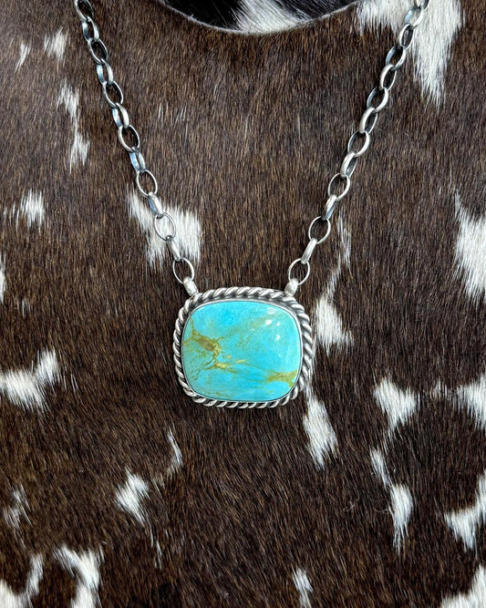 Augustine Largo Kingman Square Necklace *Native