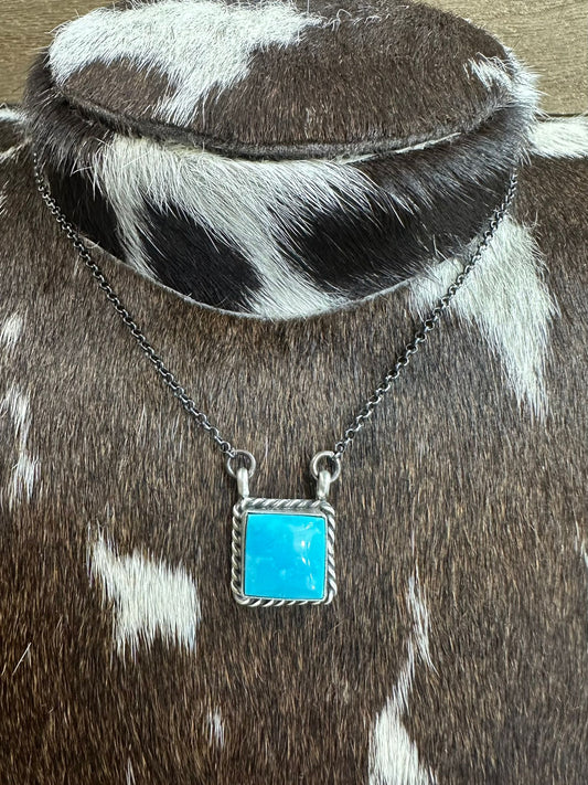 Square Kingman Necklace *Native