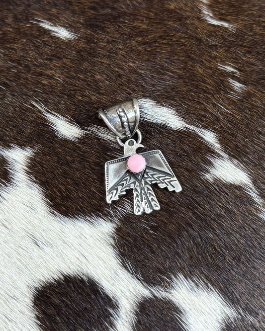 Leroy James Thunderbird Pink Conch Pendant