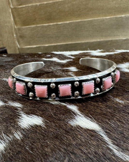 Reed Charley Pink Conch Cuff *Native