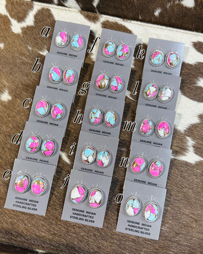 Trish Largo Cotton Candy Studs *native