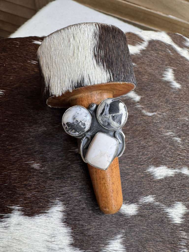 White Buffalo 3 Stone Ring *Native