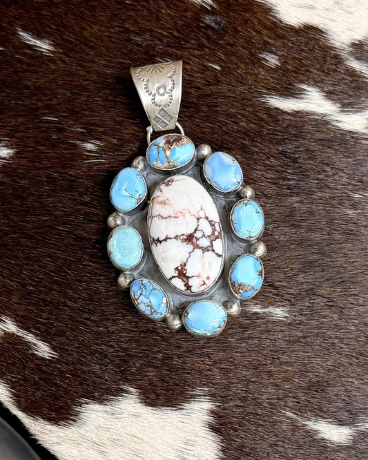 Golden Hills & Wild Horse Cluster Pendant *Native
