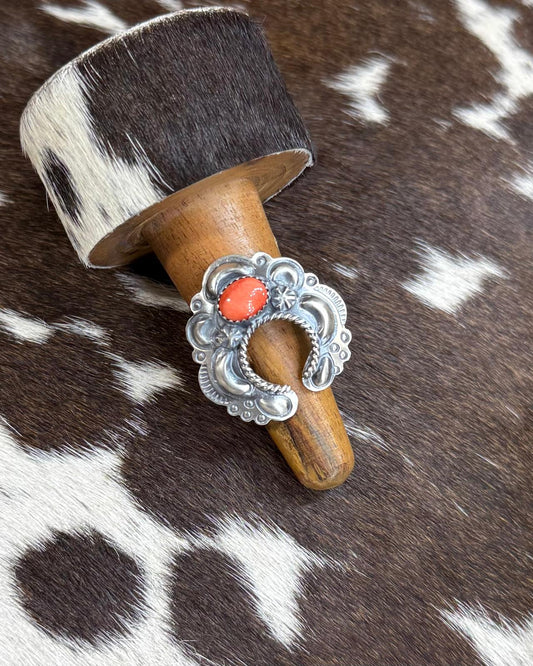Sterling Spiny Naja Adjustable Ring *Native