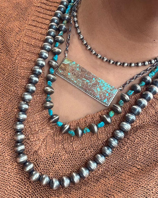 Brandon Etsitty 3" XL Bar Necklace *Native