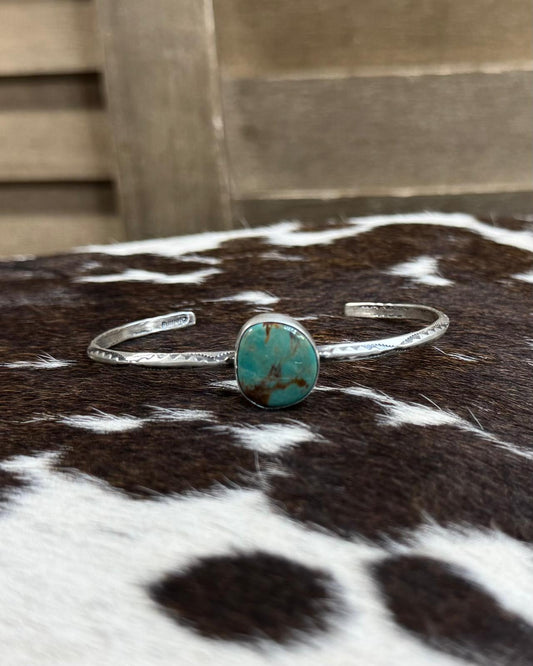 Johnny Dixon Kingman Round Stone Cuff *Native