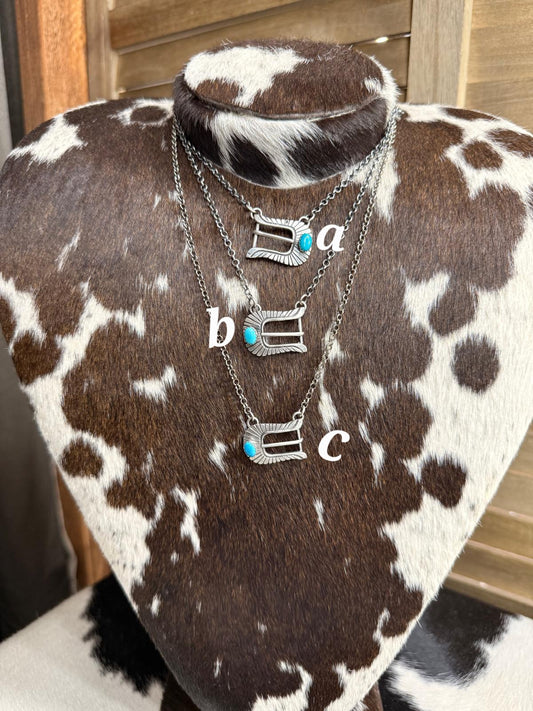 P.Yazzie Buckle Turquoise Necklace