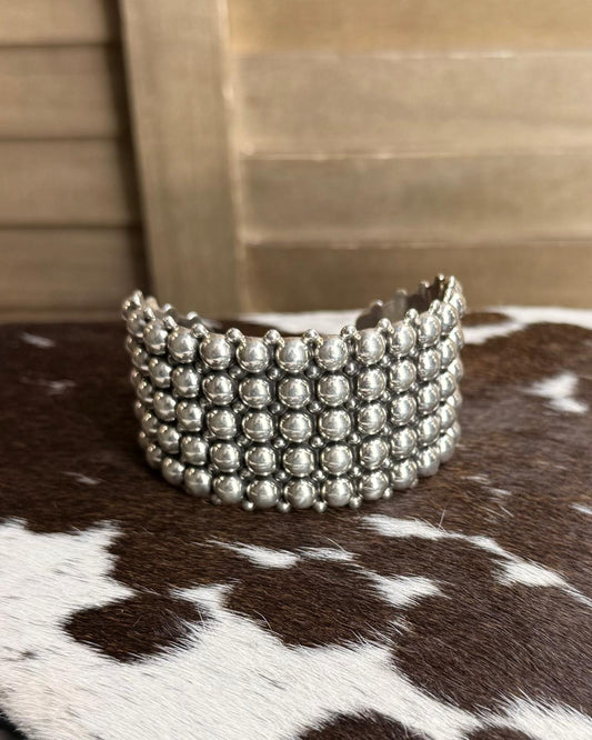 Silver Multi Ball Thick Cuff *NonNative