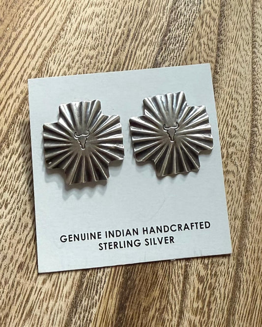Longhorn Cross Studs *Native
