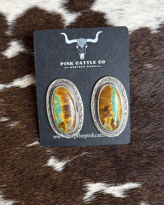 Oval Border Studs *Native