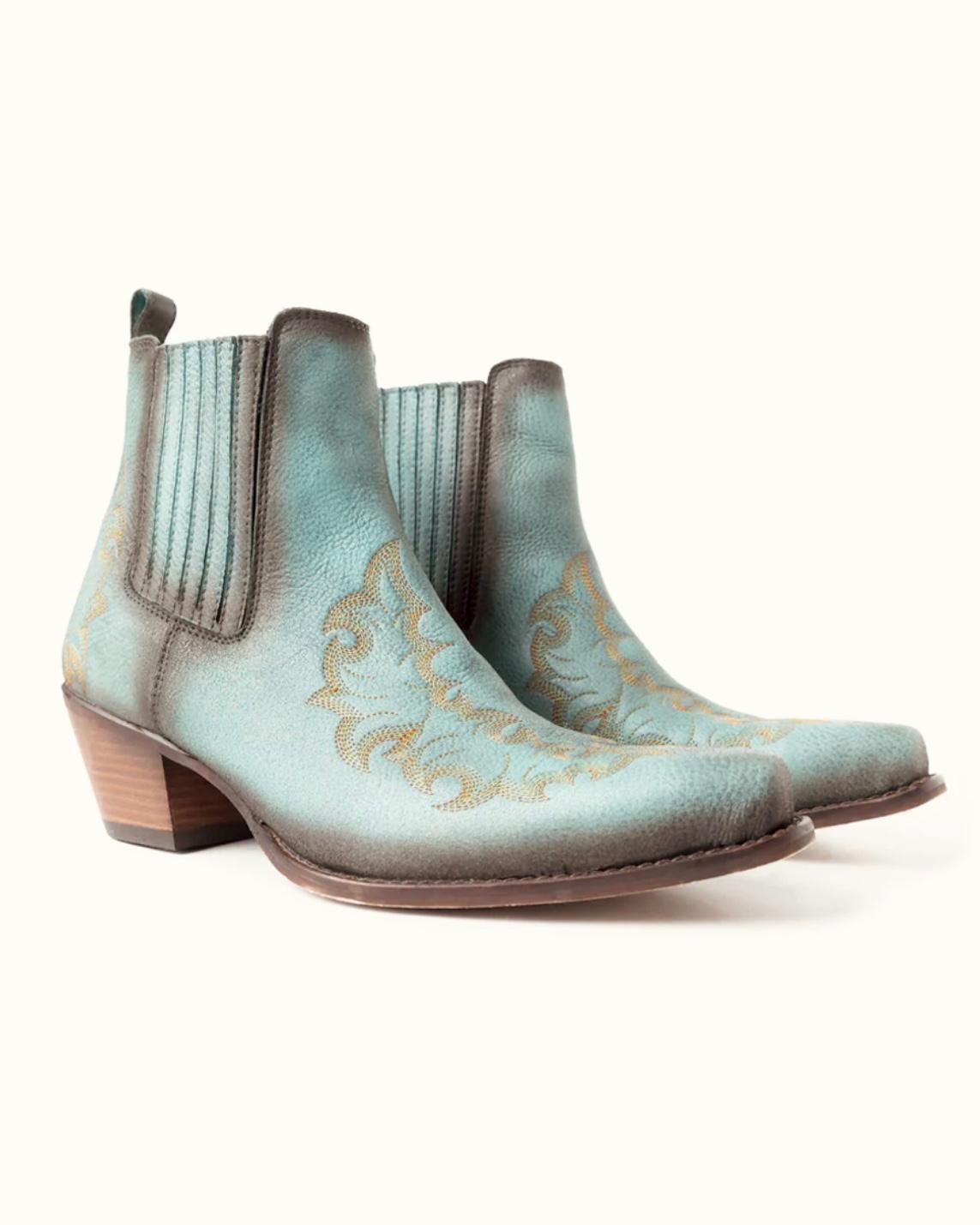 Turquoise Chelsea Boots *SIZE DOWN – My Pretty in Pink