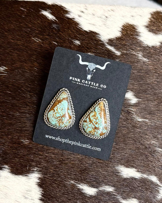 #8 Teardrop Studs *Native