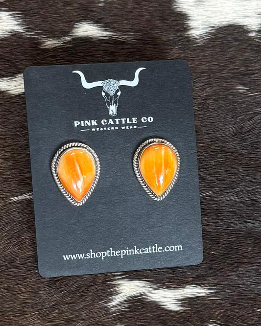 Spiny Teardrop Studs