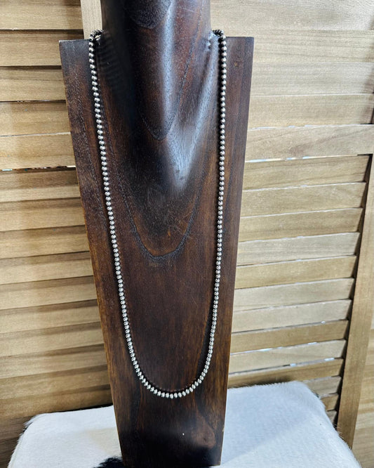 5mm 36” Sterling Pearl Necklace