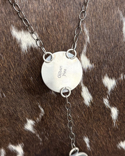 20" Gilbert Nez Coin Lariat Chain *Native