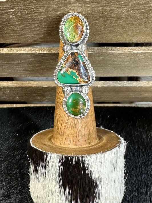 Kingman 3 Stone Ring *Sz6