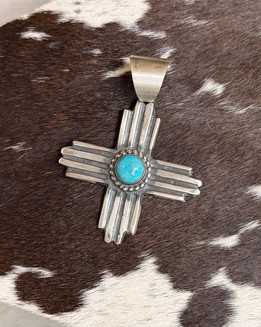 Large Chimney Butte Zia Pendant