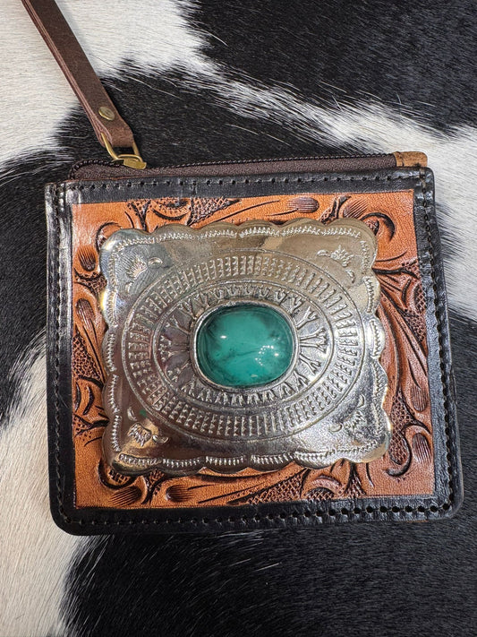 Squared Buckle Coin Pouch