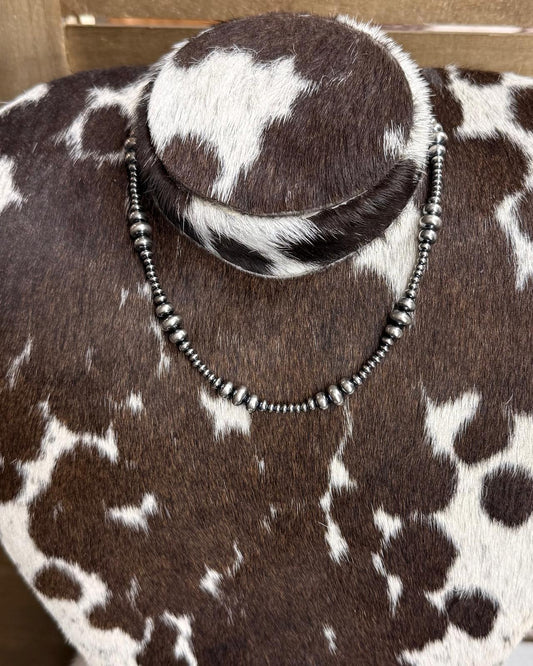 16" 3-8’mm graduated rondelle Pearl