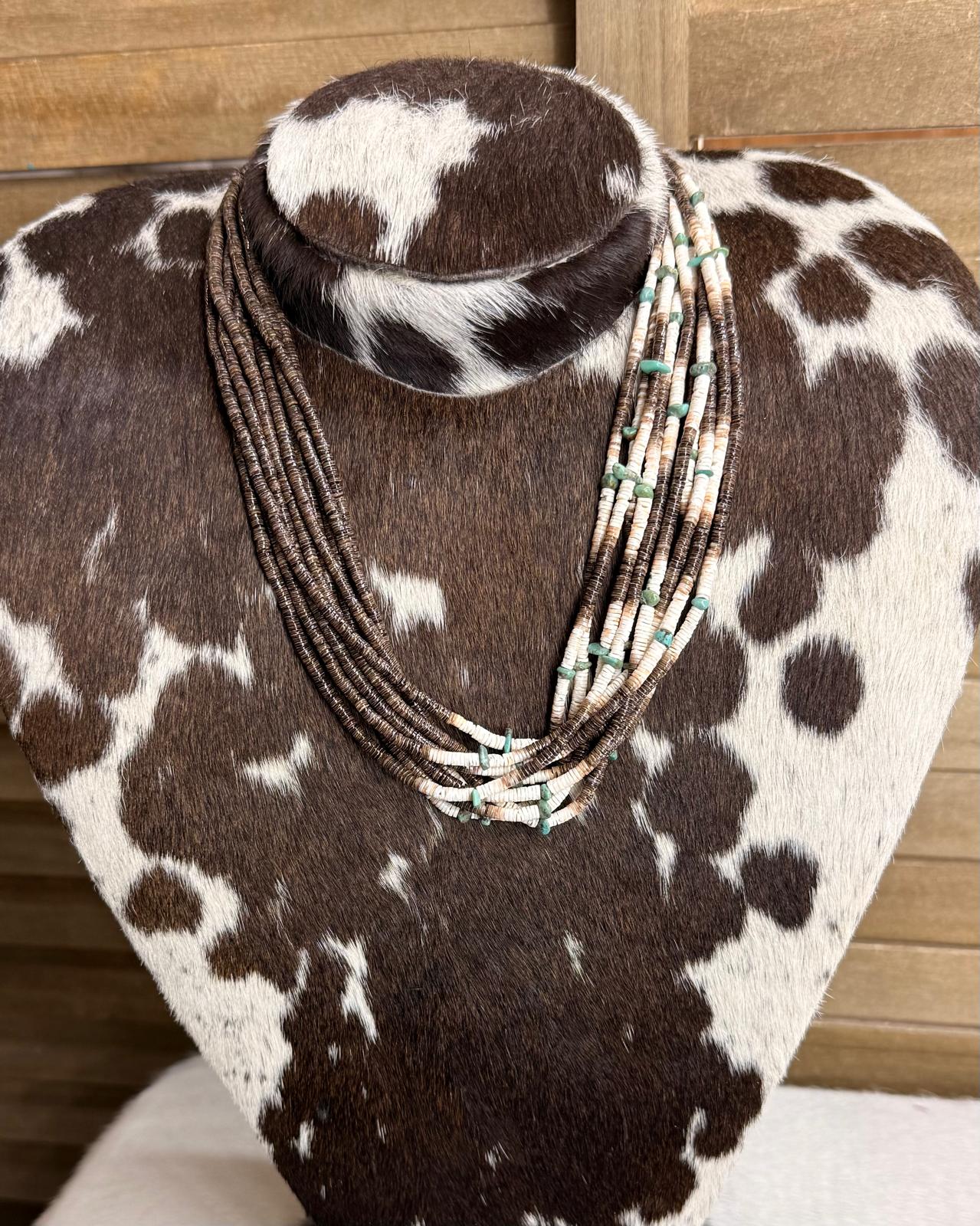 Heishi 10 Strand Necklace