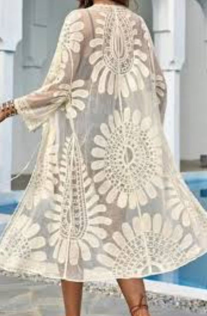 Lace duster one size*