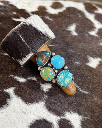 Pebbled 4 Stone Adjustable Ring *Native