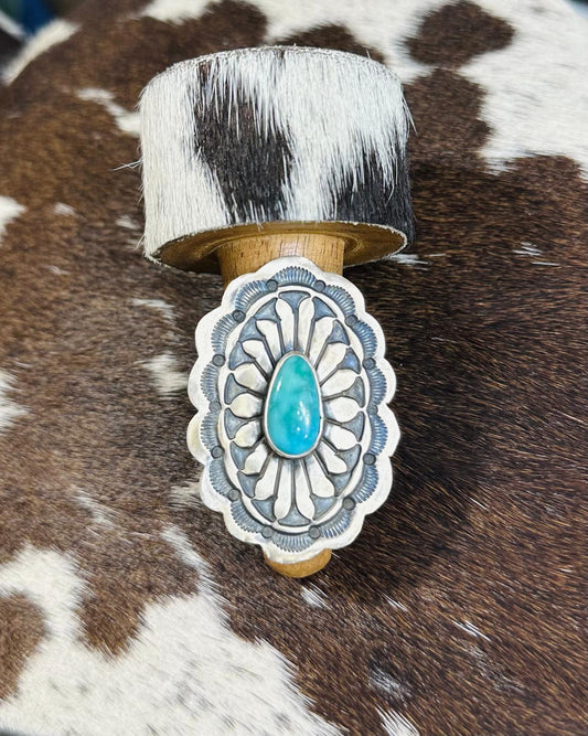 Concho & Turquoise Ring *Native