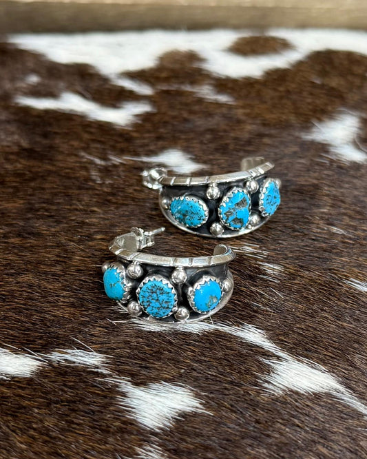 1" Reed Charley Sleeping Beauty Hoops