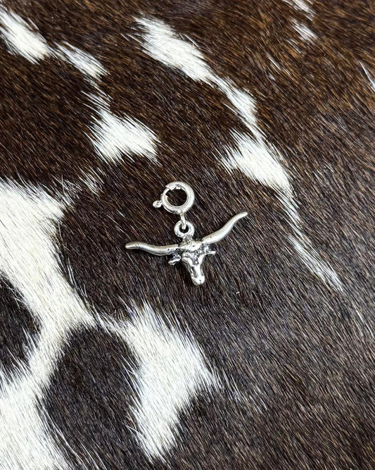 Sterling Silver Longhorn Charm