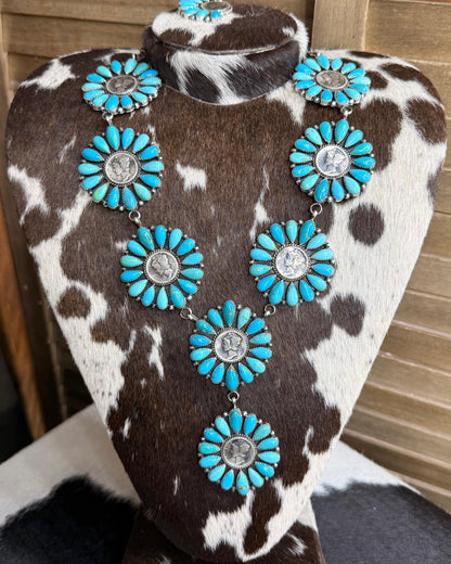 M Spencer Liberty Coin Cluster Statement Set *Native