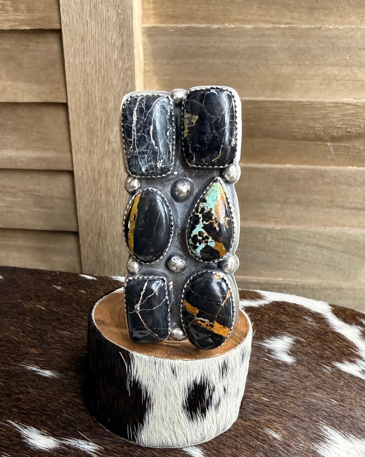 Boyd Ashley Black Jack Pebbled Shape Ring *Native