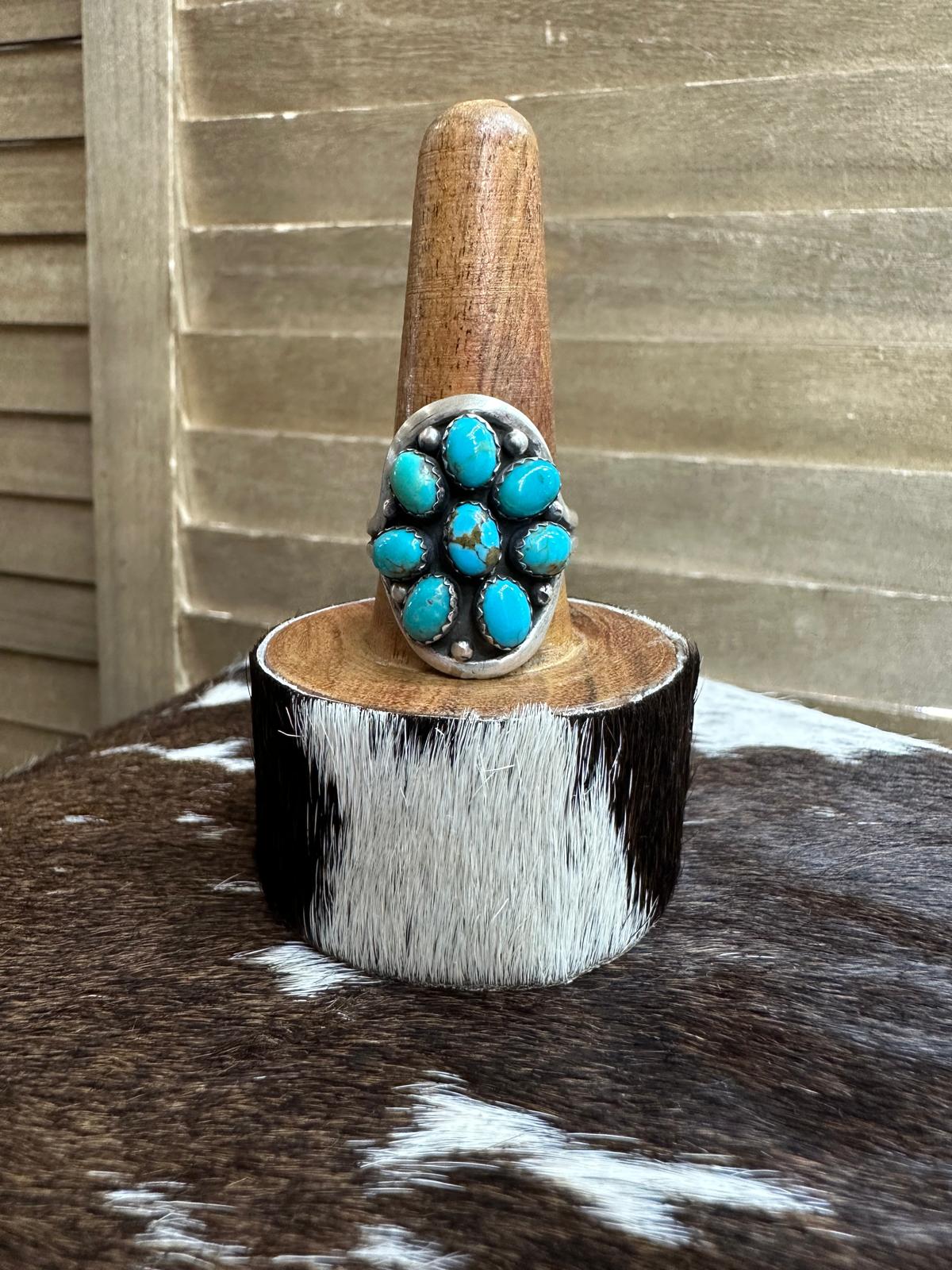 Flower Cluster Ring Sz 10.5 *Native