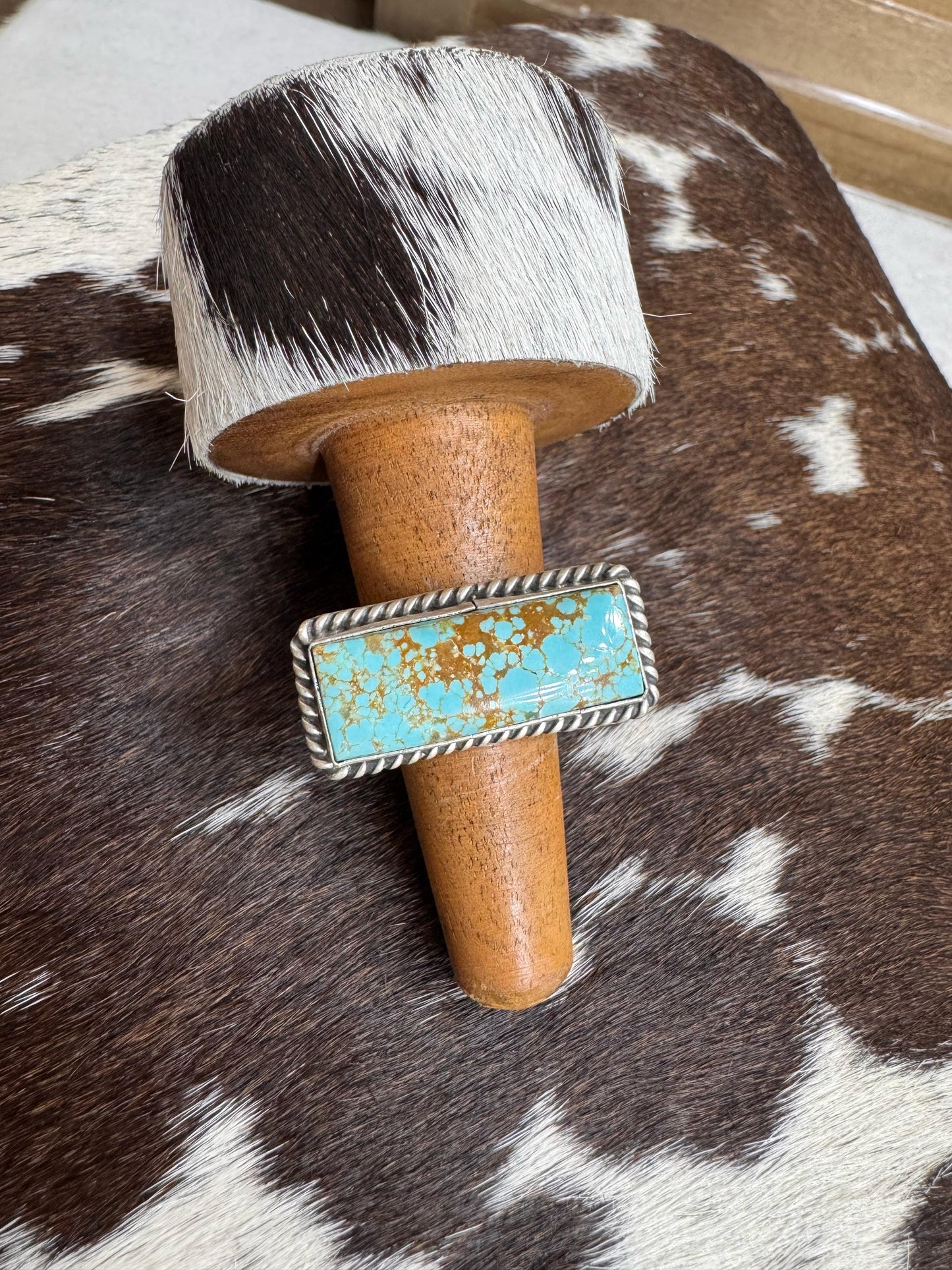 Johnny Dixon Adjustable Rectangle Ring *Native