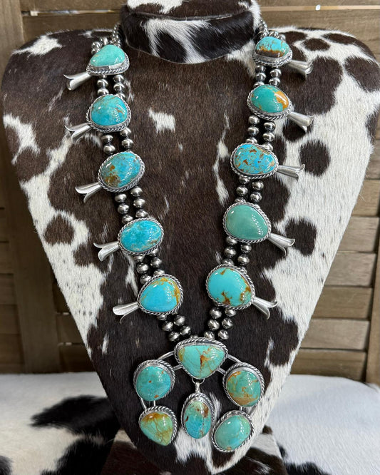 Gilbert Nez Kingman Squash Blossom *Native