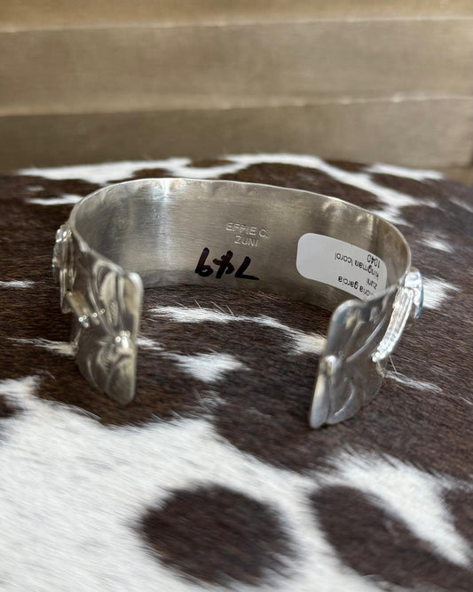 Effie C. Turquoise & Coral Stone Cuff