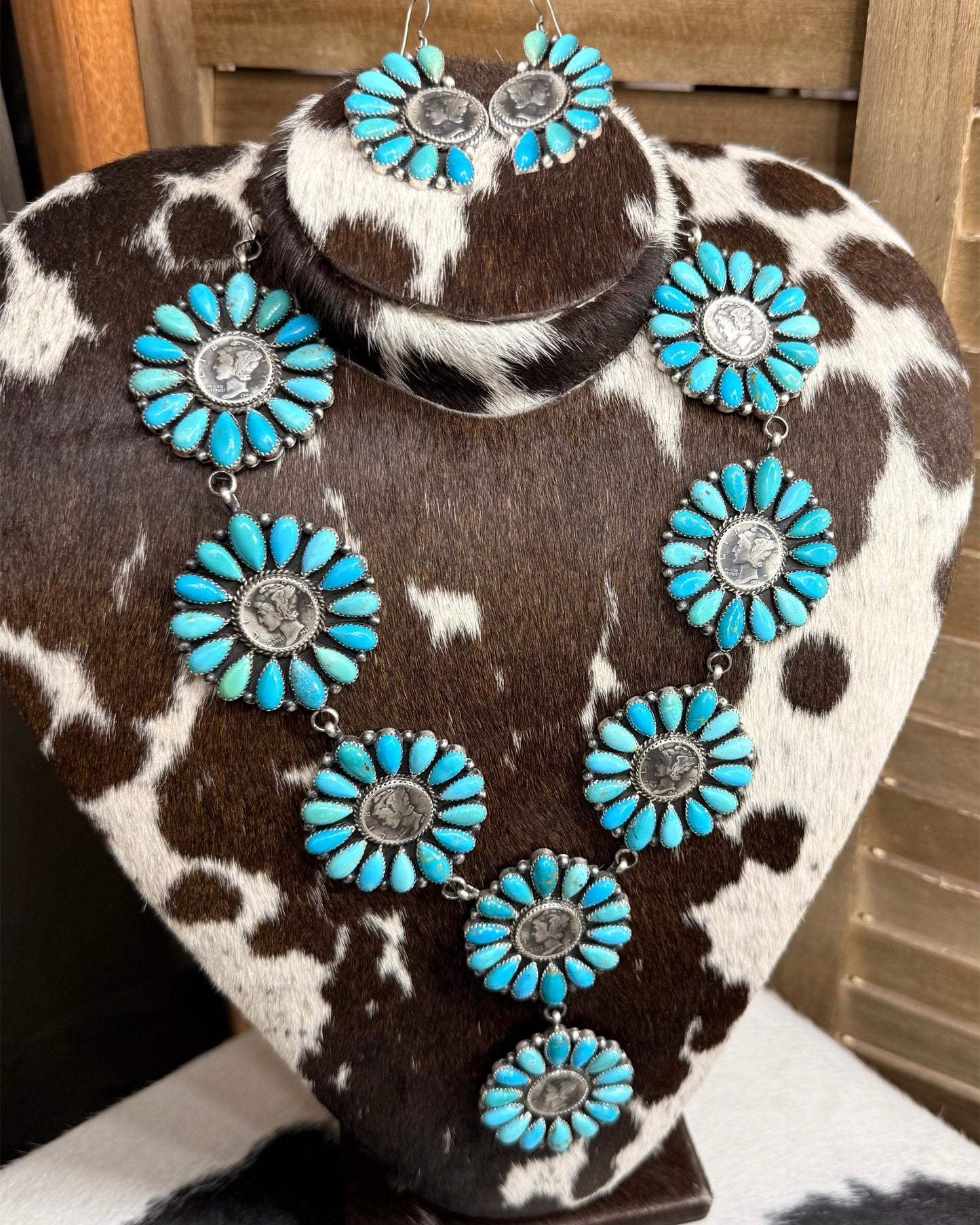 M Spencer Liberty Coin Cluster Statement Set *Native