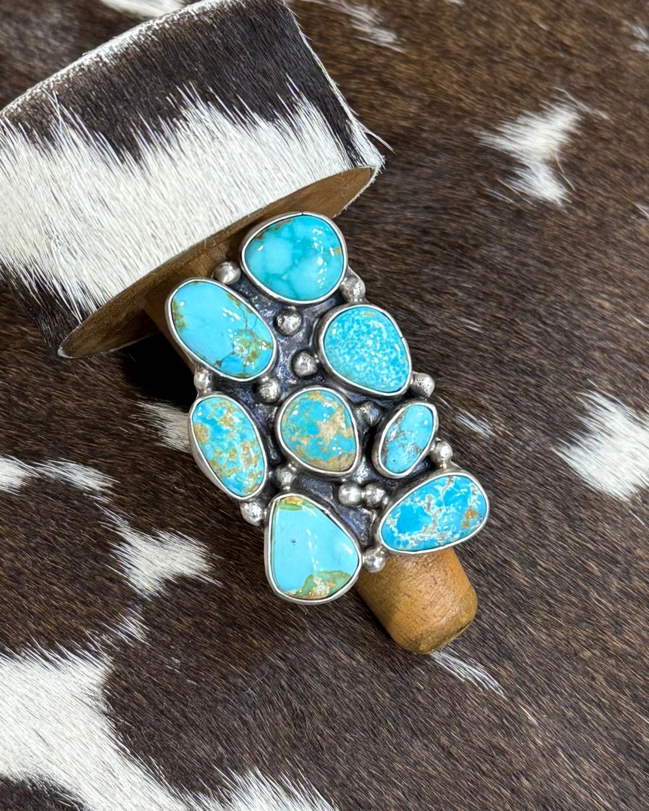 Ella Peter Pebbled Rectangular Ring *Native