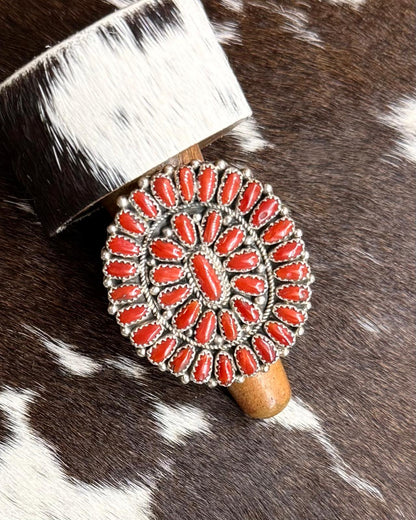 Justina Wilson Adjustable Coral Ring *Native