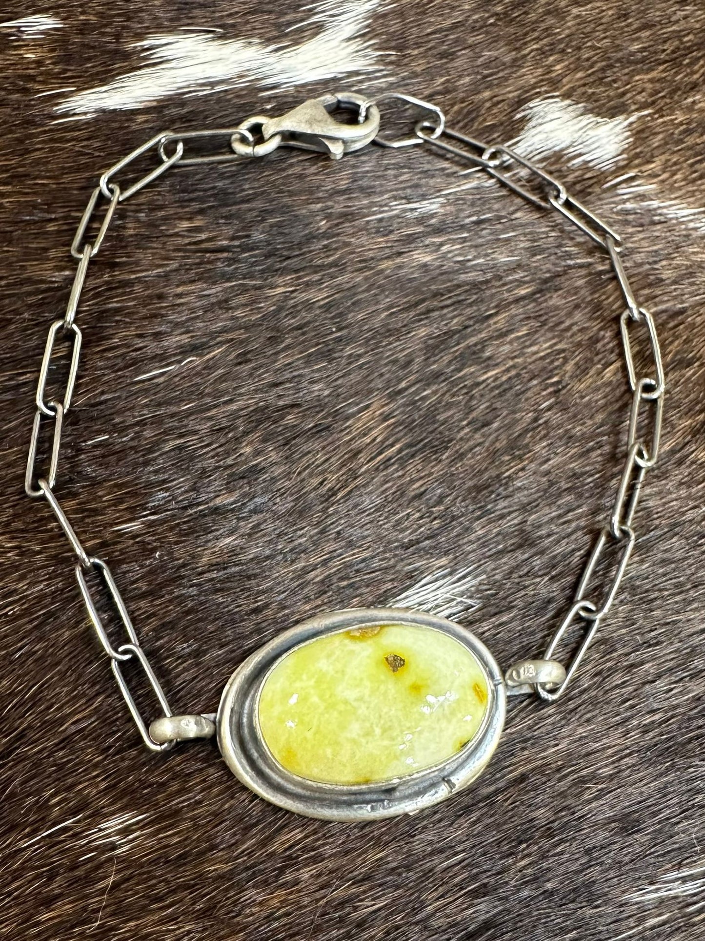 Palomino Stone Dainty Clasp Bracelet *Native