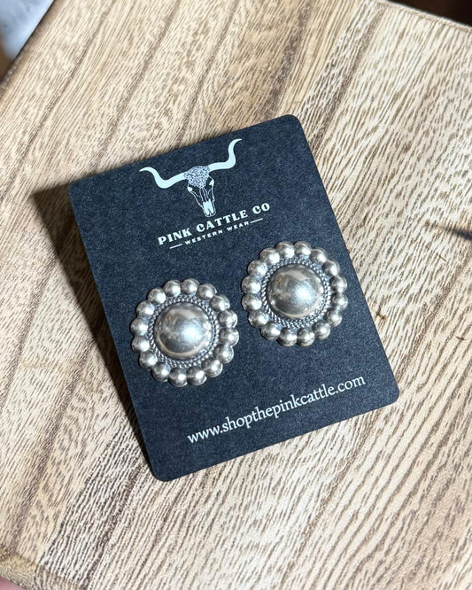 Medium Round Sterling Studs