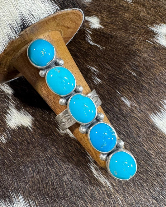 Zia Adjustable 5 Stone Ring