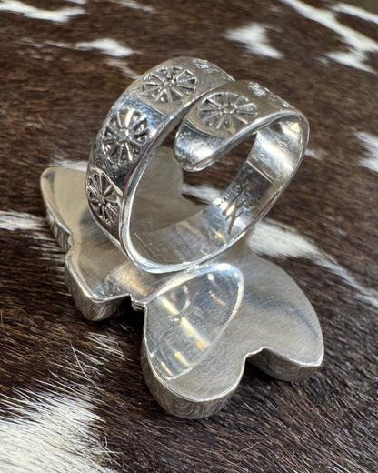 Rectangular Pebbled Ring *Non Native