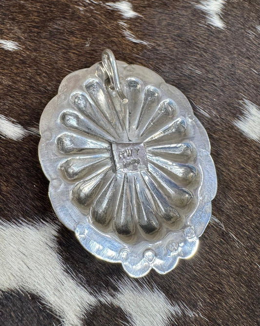 Robert Yellowhorse Kingman Concho Pendant *Native