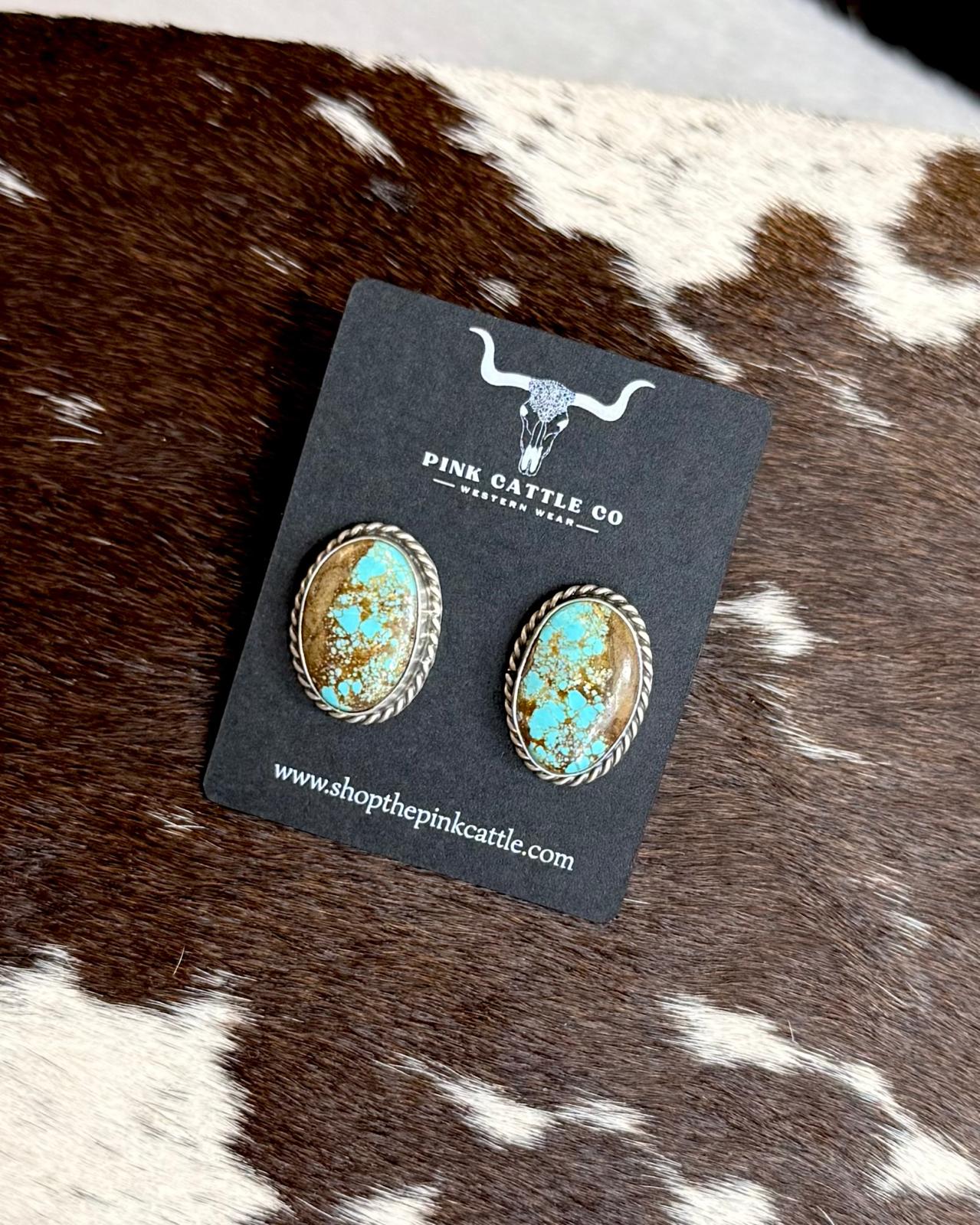 #8 Oval Studs *Native