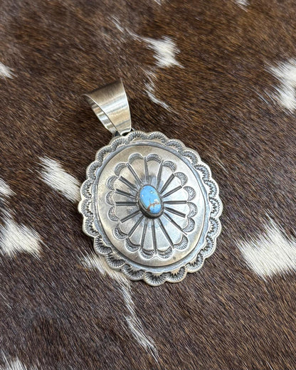 Chimney Butte Small Concho Golden Hills Pendant
