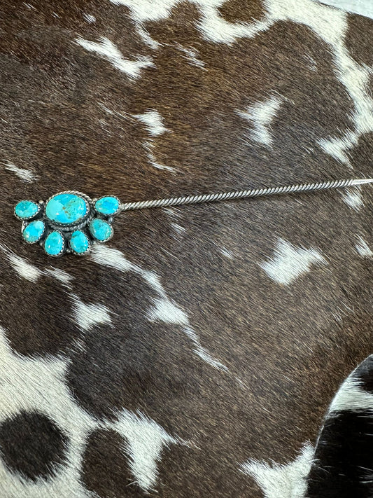 Half Cluster Hat Pin