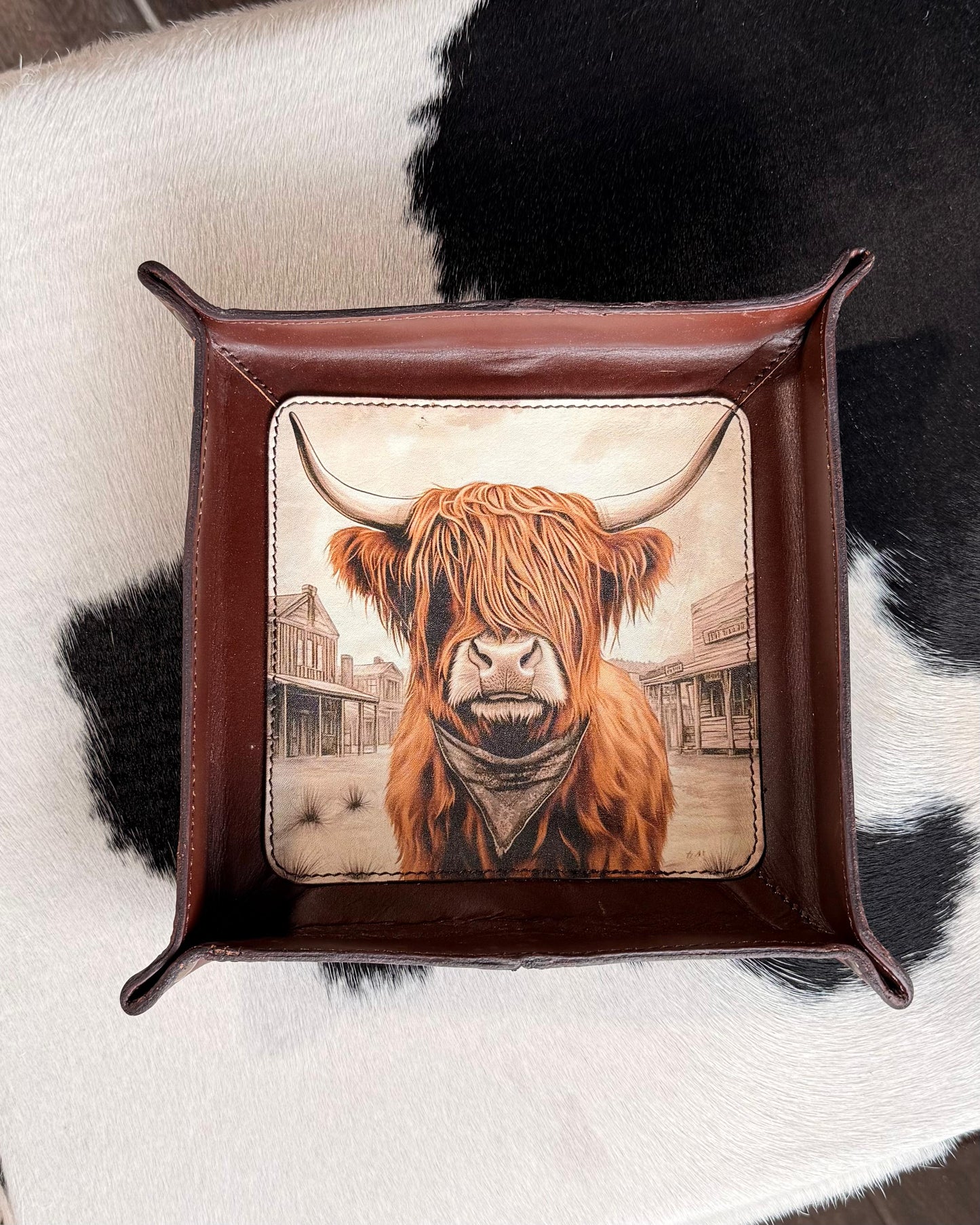 Highland Leather Catch All Tray