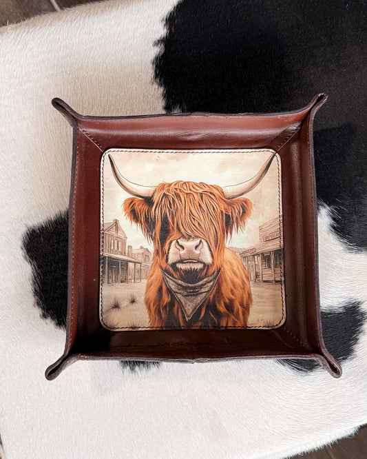 Highland Leather Catch All Tray
